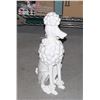 Image 1 : CERAMIC FRENCH POODLE STATUE DECOR FIGURINE