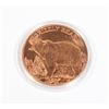 Image 2 : 1-OZ .999 FINE COPPER ROUND. GRIZZLY BEAR