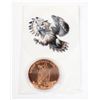 Image 1 : 1-OZ .999 FINE COPPER ROUND. GREAT HORNED OWL