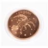 Image 2 : 1-OZ .999 FINE COPPER ROUND. UNICORN