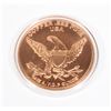 Image 3 : 1-OZ .999 FINE COPPER ROUND. UNICORN