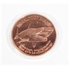 Image 2 : 1-OZ .999 FINE COPPER ROUND. MEGALODON SHARK