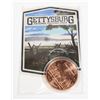 Image 1 : 1-OZ .999 FINE COPPER ROUND. GETTYSBURG