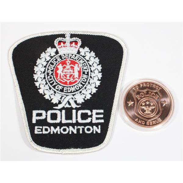 1-OZ 999 FINE COPPER ROUND IN CAPSULE "POLICE"
