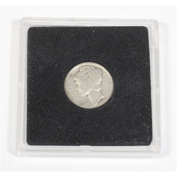 1941 USA MERCURY DIME 90% SILVER IN CAPSULE