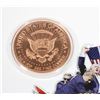 Image 2 : 1-OZ PURE 999 COPPER ROUND IN CAPSULE DONALD TRUMP