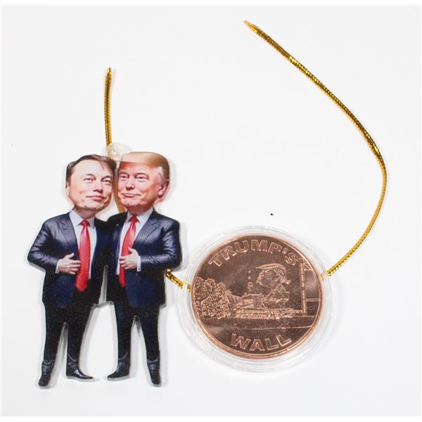 1-OZ PURE 999 COPPER ROUND IN CAPSULE TRUMPS WALL