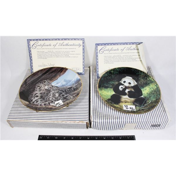 TWO BRADFORD EXCHANGE COLLECTOR PLATES