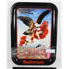 Image 1 : VINTAGE 1987 BUDWEISER METAL SERVING TRAY