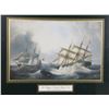 Image 3 : TWO VINTAGE FRAMED SHIP PICTURES INCLUDING