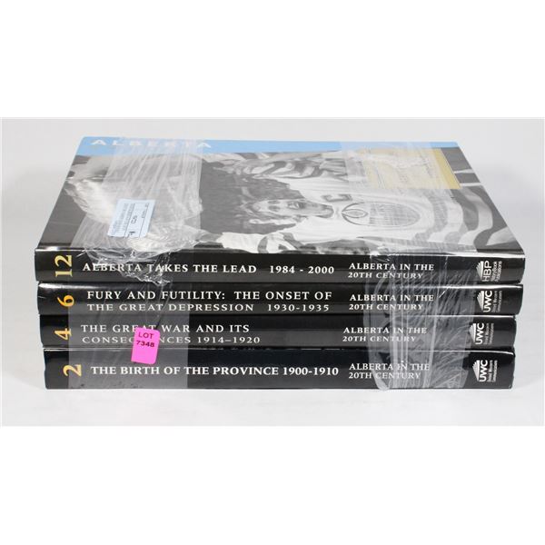 FOUR ALBERTA IN THE 20TH CENTURY HARDCOVER BOOKS