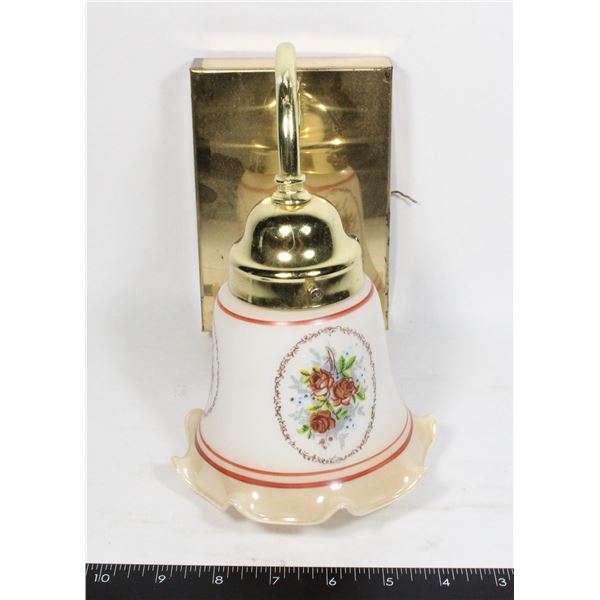 SINGLE WALL SCONCE ROSE THEMED