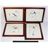 Image 1 : FOUR VINTAGE FRAMED ART PIECES BY ARTIST