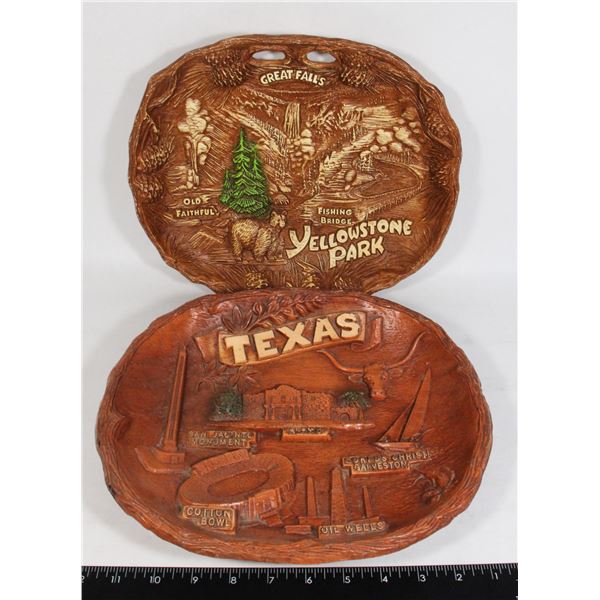 VINTAGE FAUX WOOD MADE IN THE USA YELLOWSTONE PARK