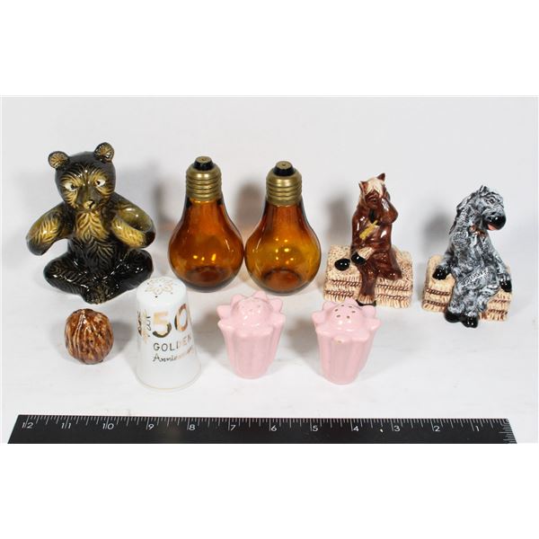 VINTAGE COLLECTIBLE SALT & PEPPER SHAKERS