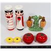 Image 1 : 4 SETS COLLECTIBLE SALT AND PEPPER SHAKERS