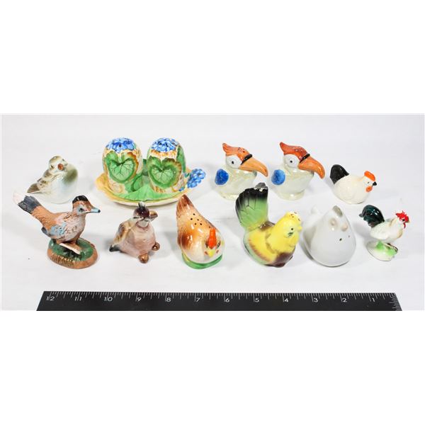 VINTAGE SALT AND PEPPER SHAKER SETS AND SOME