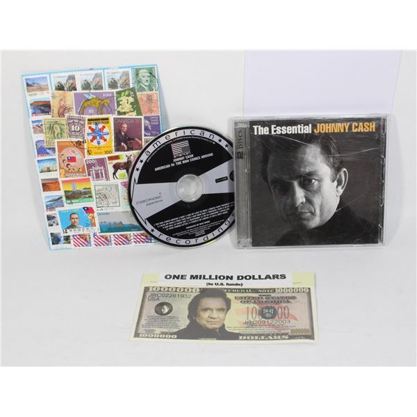 ESSENTIAL JOHNNY CASH CD AND COLLECTOR BILL & MORE