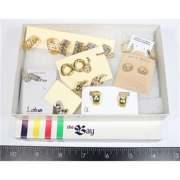 12 PAIRS OF EARRINGS