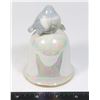 Image 2 : IRIDESCENT CERAMIC BIRD THEME BELL