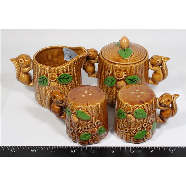 MADE IN JAPAN SQUIRREL SALT AND PEPPER SET WITH