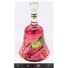 Image 1 : HAND PAINTED BIRD THEME GLASS BELL