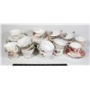 Image 1 : MIX OF TEA CUPS AND SAUCERS