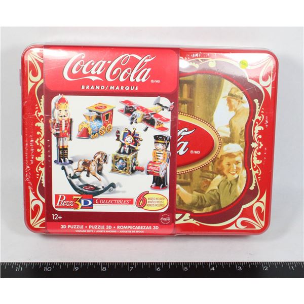 NEW COCA-COLA PUZZ3D 6 MODEL PUZZLE SET