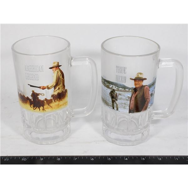 LOT OF 2 COLLECTIBLE JOHN WAYNE MUGS