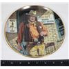Image 1 : COLLECTIBLE JOHN WAYNE DECORATIVE PLATE