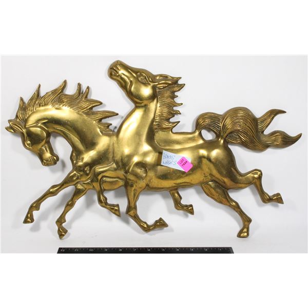 LARGE BRASS  HORSES