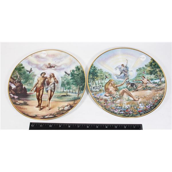 TWO COLLECTOR PLATES FROM -THE CREATION-