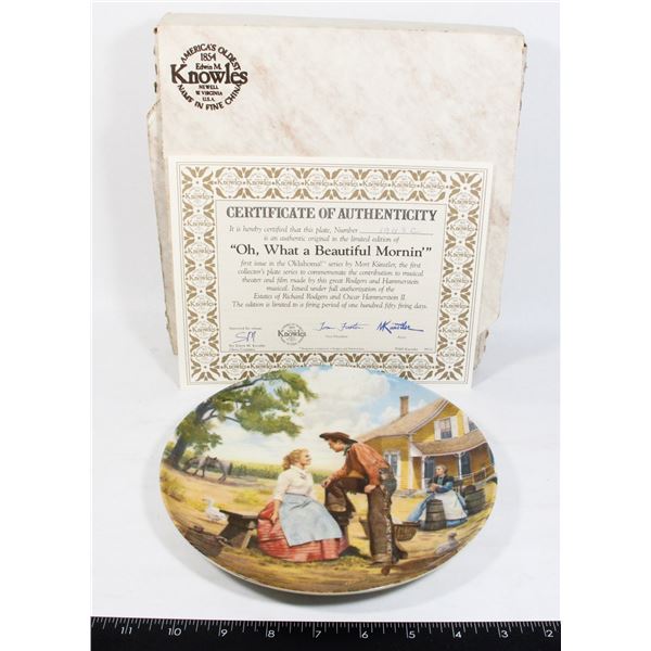 "OH, WHAT A BEAUTIFUL MORNIN'" FIST ISSUE IN THE