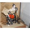 Image 2 : ANTIQUE JAPANESE SAMURAI PORCELAIN DOLL WITH REAL