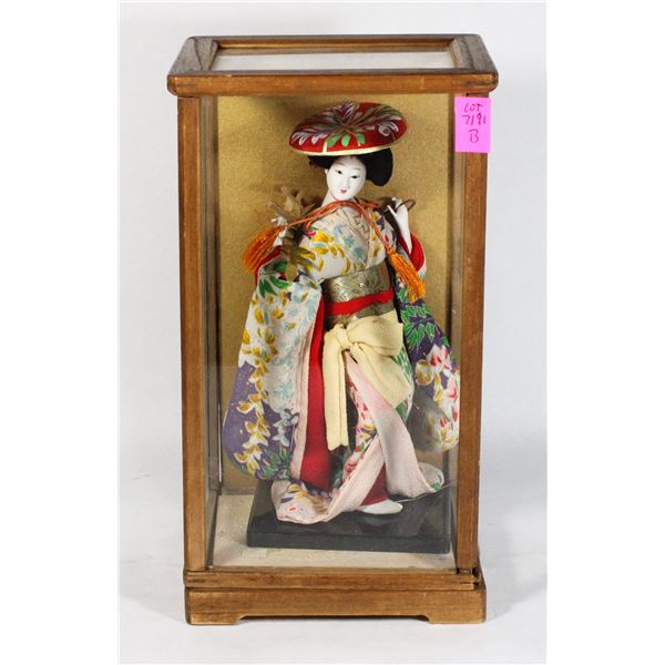 ANTIQUE JAPANESE PORCELAIN DOLL WITH REAL