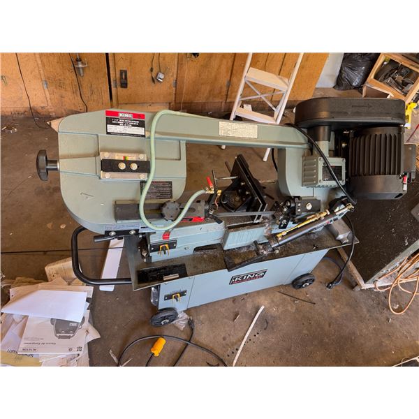 King industrial band saw 7 1/2" x 12" metal cutting band