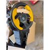 Image 1 : Gaming wheel, pedals, and other items