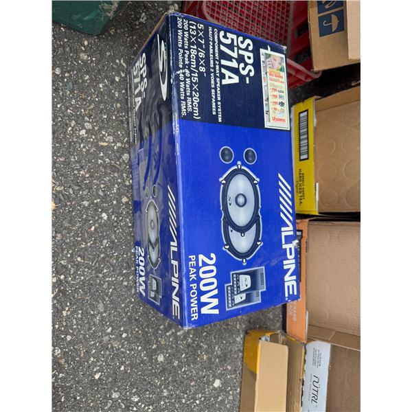Alpine 200 W Peak power speakers SPS – 571A
