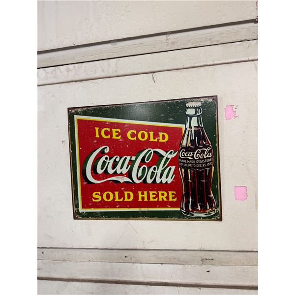 Coca-Cola tin sign