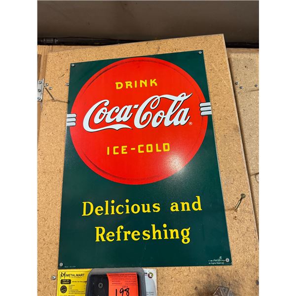 Coca-Cola tin sign