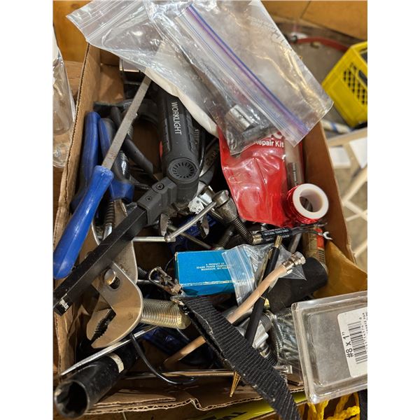 Miscellaneous tools and wire, etc.