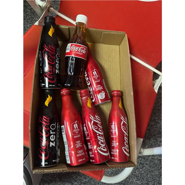 Full collectible Coke bottles