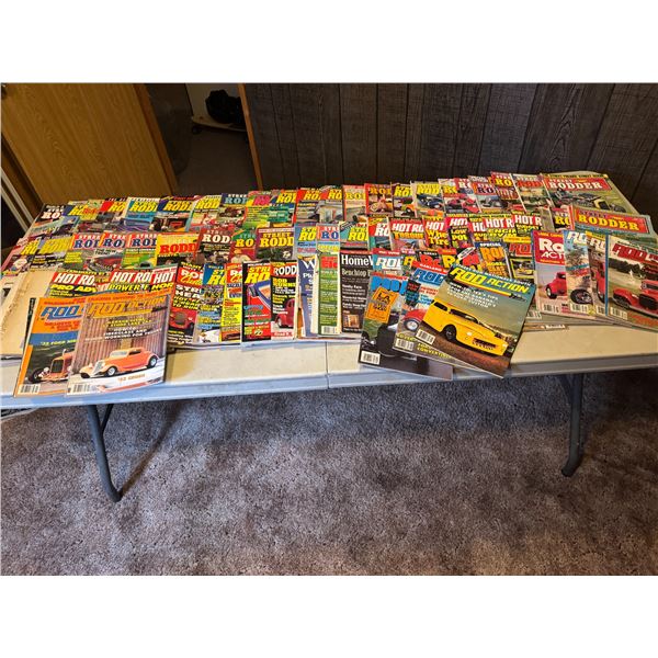 Hot rod magazines, rod action, Street rod, etc.