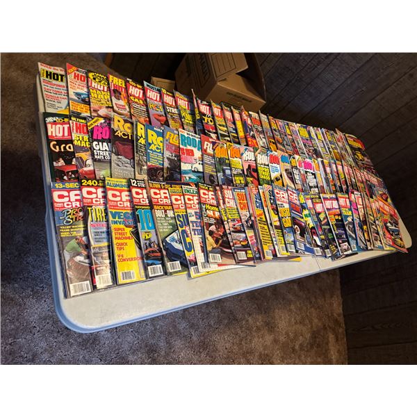 Hot Rod magazines, car craft magazines