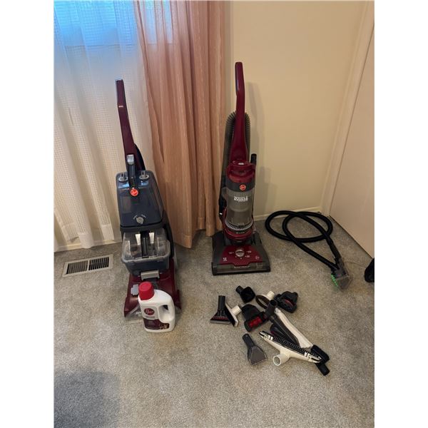 Hoover vacuums and steam cleaner