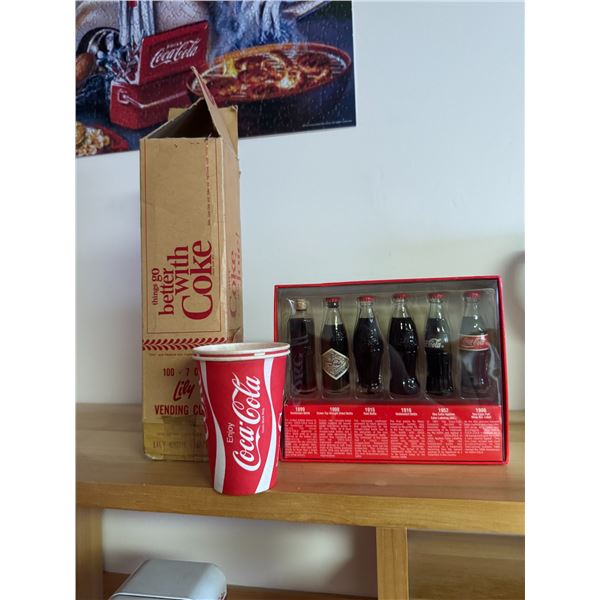 Evolution of the Coca-Cola bottle and bending cups