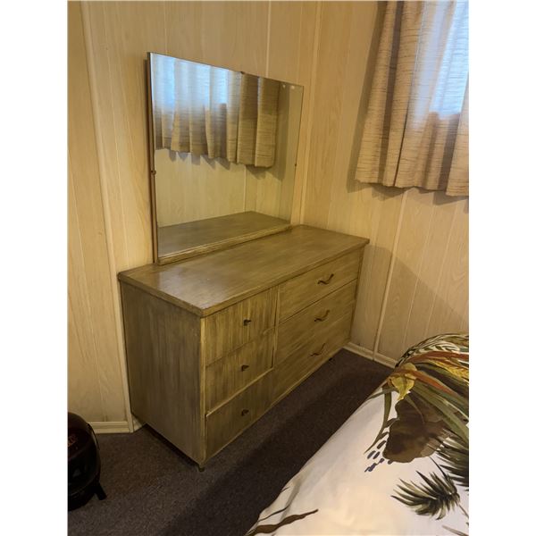 Dresser and mirror