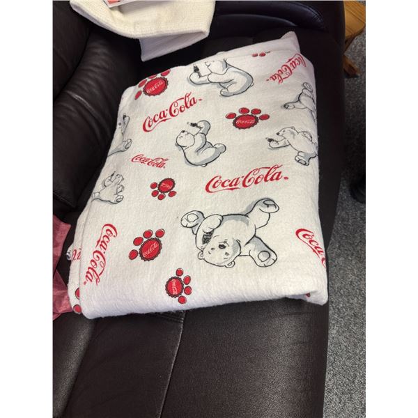 Coca-Cola fleece blanket