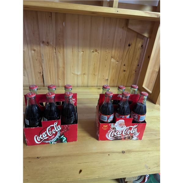 Coca-Cola glass bottles and Christmas