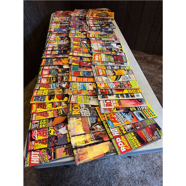 Super Chevy and hot rod magazines